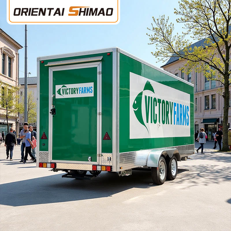 Camión de comida de ensaladas orgánicas